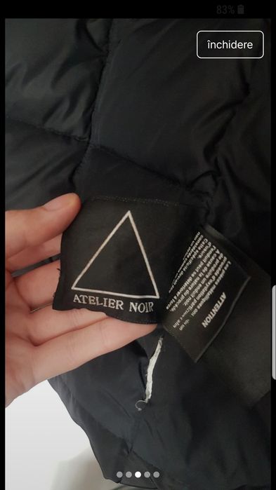 Geaca Atelier Noir luata din Canada