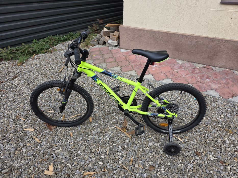 Bicicletă copii Decathlon Rockrider ST 500 (20 inch) – Galben Neon / Verde Fluorescent