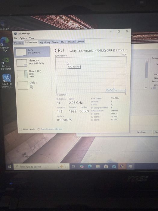 Vand laptop MSI dragon eyes GE 420- 2OC