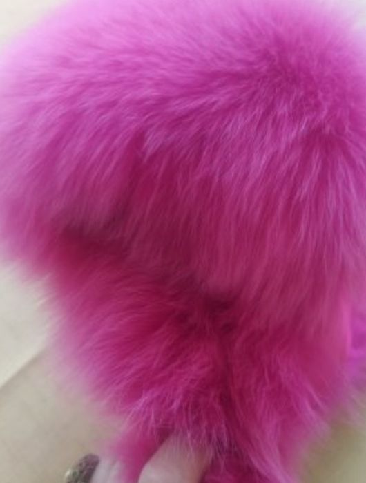 Дамска/тинейджърска  топла шапка и Парка -естествен косъм лисица