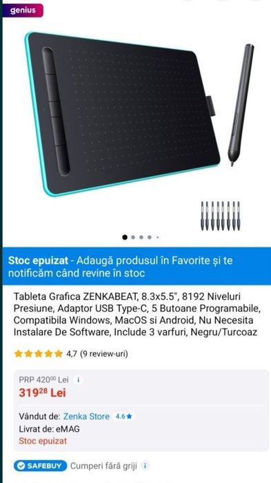 Tableta grafica ZENKABEAT