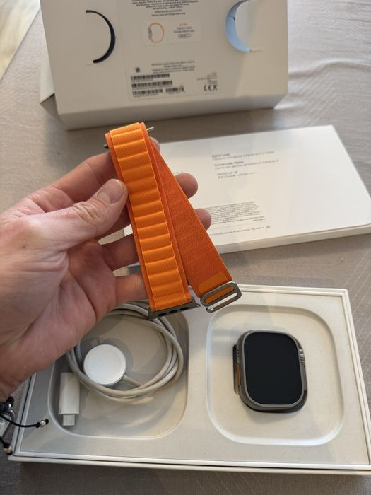 Vand Apple Watch Ultra Titanium Orange Alpine Loop