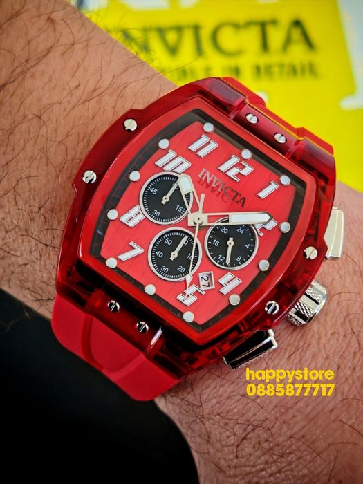 INVICTA Ghost Red 47 mm, Инвикта нов ръчен часовник