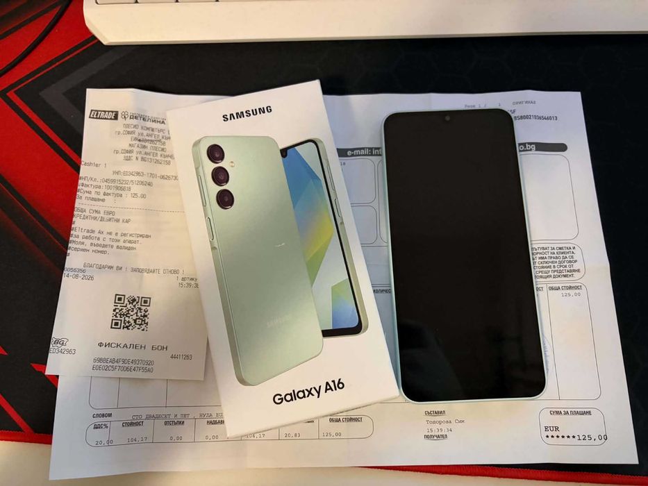 Samsung A16 128 GB чисто нов, с гаранция!