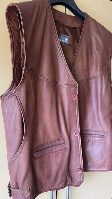 Vesta piele casual, marime L