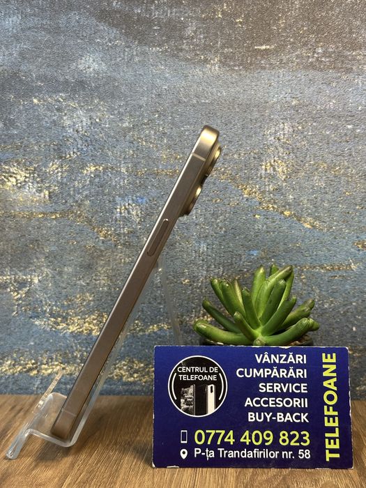 Iphone 15 Pro Max/128Gb/2 ani Garantie Centrul de Telefoane/rate