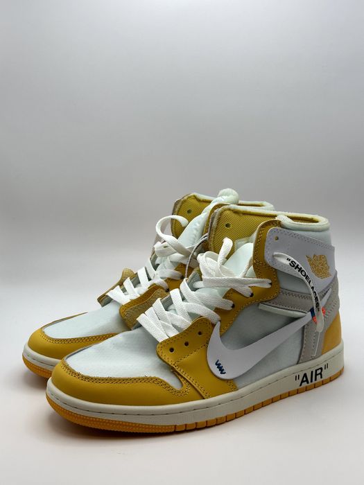 Jordan x Off White Nike Yellow Sneakers
