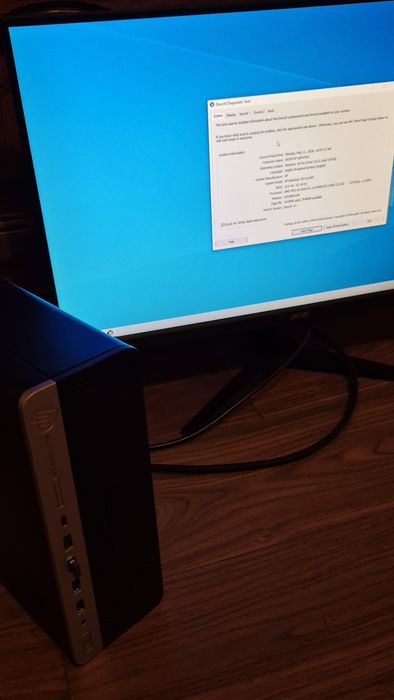 Desktop PC HP EliteDesk 705 G4 SFF AMD A6-9500 3.5 ghz , 8gb RAM DDR 4 , SSD NVMe 256 gb