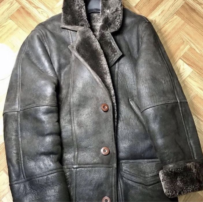 Дубленка натуральная мужская S