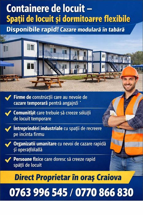 Cazare Angajați Muncitori Echipe