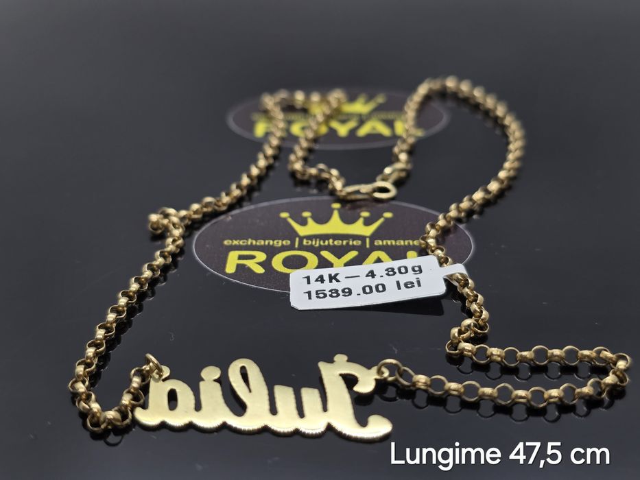 Bijuteria Royal: Lant cu pandantiv Iulia aur 14k/4.30 gr