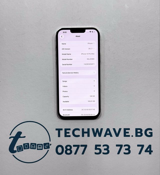 iPhone 13 Pro Max 128GB Gold 100%