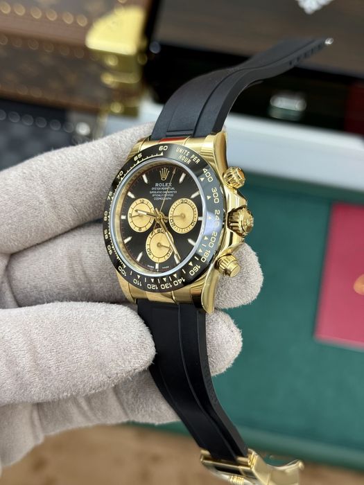 Rox Daytona Oysterflex Yellow Gold