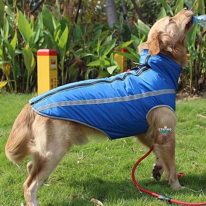 Зимно яке за средни/едри породи кучета Дреха за средно/едро куче