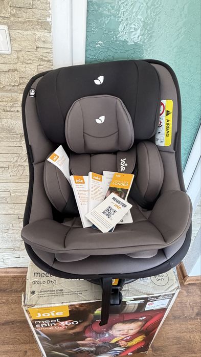 Scaun auto rotativ Joie Spin 360 (0-18 kg) – ISOFIX