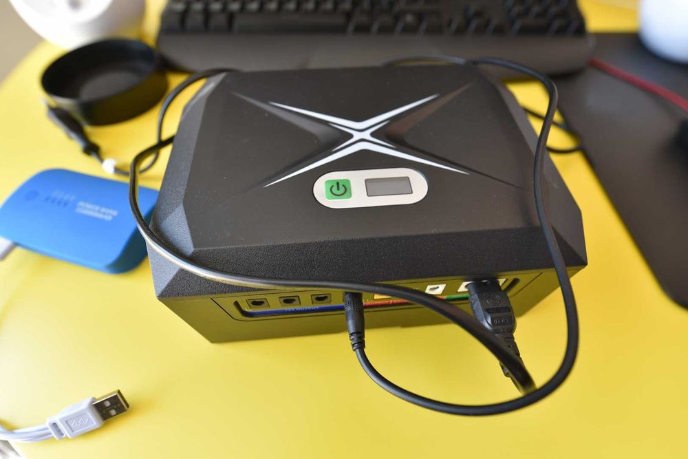 INVERCRIGIL Мини UPS за WiFi рутери, 24000mAh Мини UPS с резервно захранване и POE 1Gbps