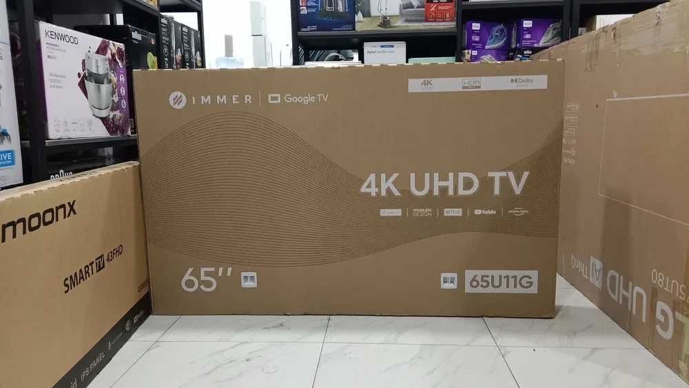 Телевизор immer 32/98 4k в наличие есть новый оригинал есть доставка