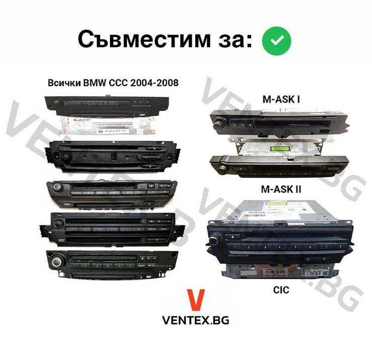 Bluetooth 5.0 адаптер за BMW E90 + микрофон и гаранция от Ventex