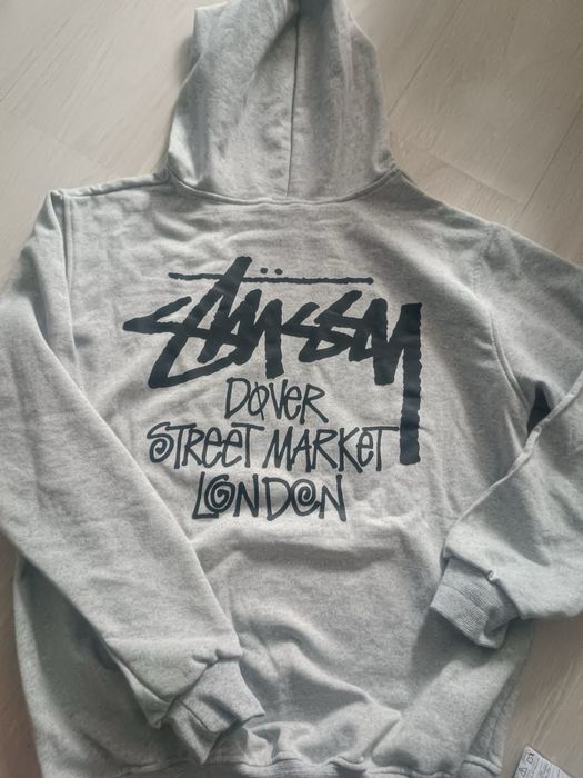 Сиво Stussy Hoodie