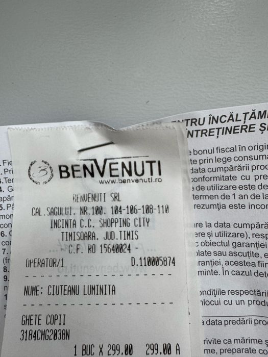 Ghete Benvenuti din piele, marimea 31