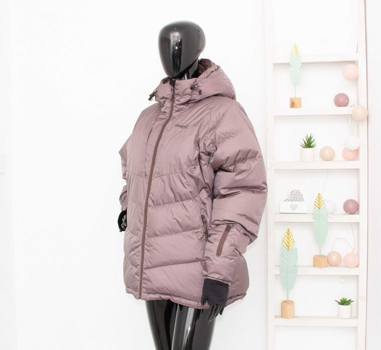 Bergans of Norway Sauda дамско пухено яке кафяво качулка пълнеж пух XL