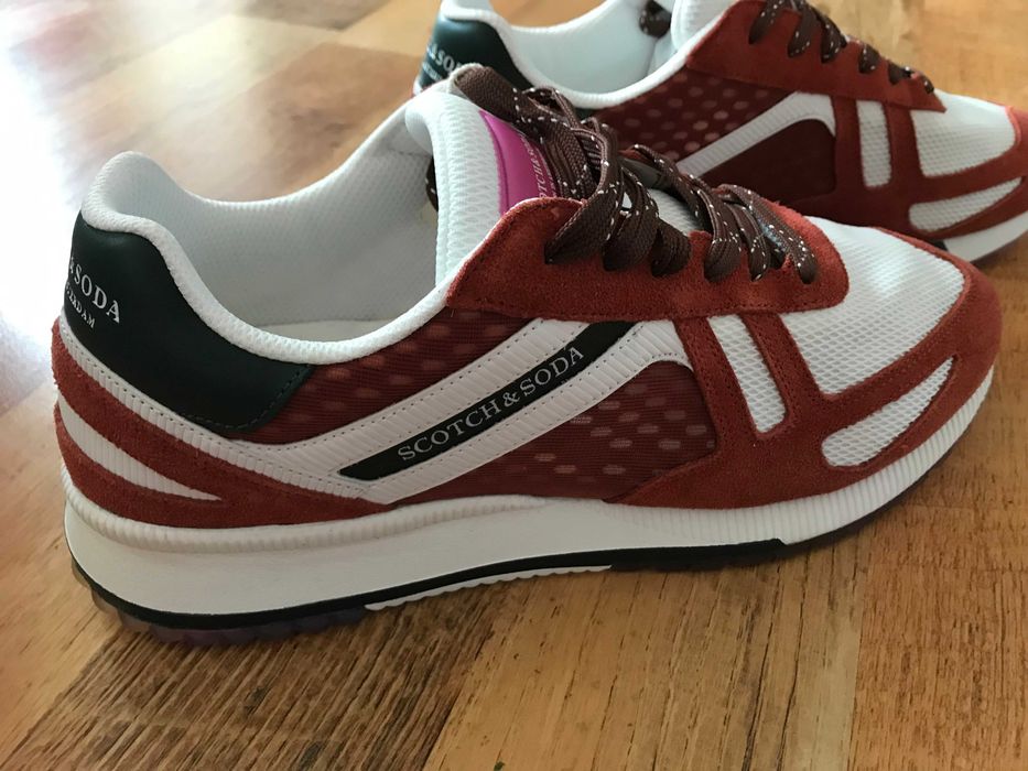 чисто нови оригинални мъжки кожени сникерси SCOTCH and SODA