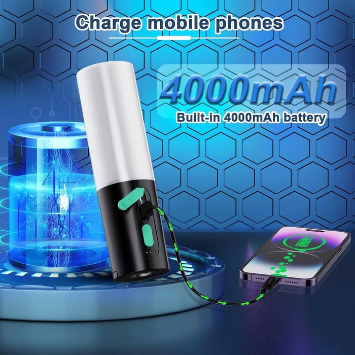 Къмпинг гирлянди AUDLES, 10,1 м  с къмпинг фенери (дизайн 4 в 1)