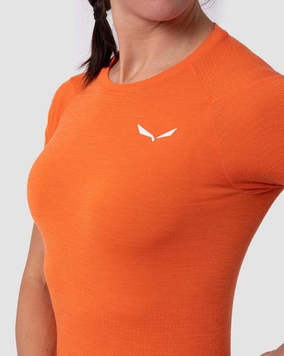 Дамска Мерино тениска Salewa Pedroc Merino – Orangе, Размер 38M, цена 46 €