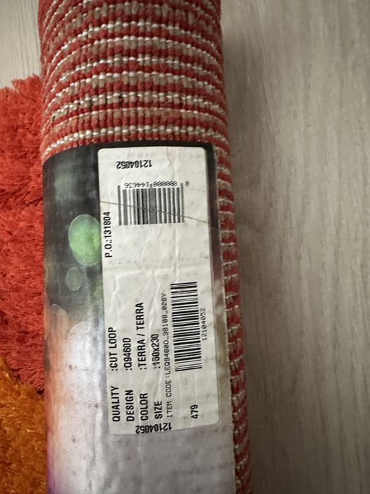 Covor mare culoare portocaliu