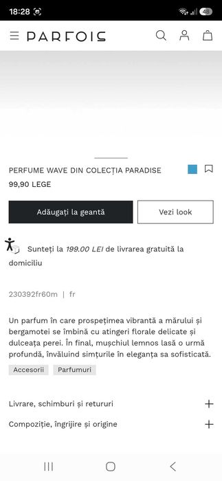 Apa de parfum WAWE ,Parfois