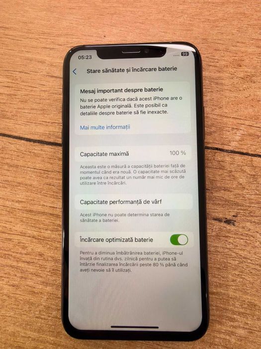 iPhone XS 64GB Space Gray Baterie 100% – Garanție 24 Luni