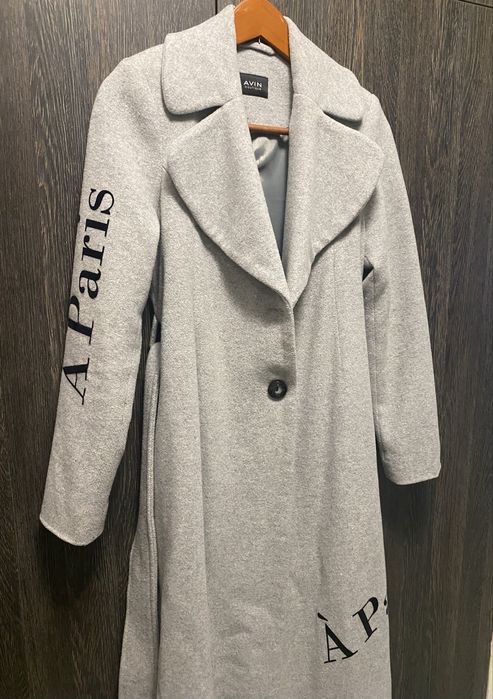 Avin дълго сиво палто