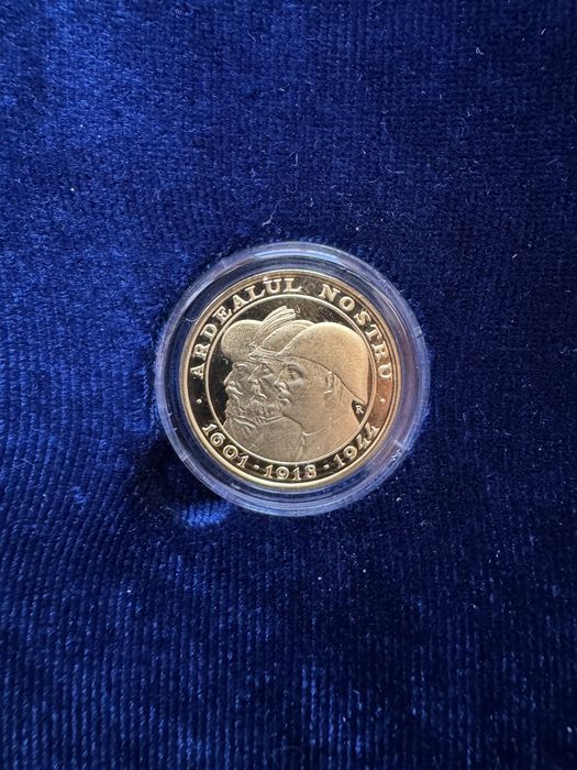 Medalia BNR “Ardealul Nostru” 6,55 g Aur 900‰ Calitate Proof