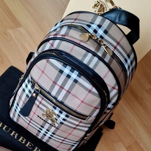 Rucsac Burbbery super model, l9go metalic, saculet inclus