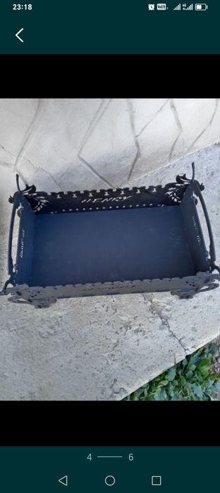 Мангал разборный с кочергой.