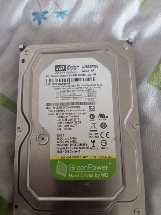 продам hdd 500gb