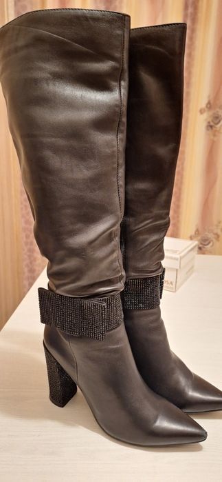 Продам сапоги натуральный кожаные