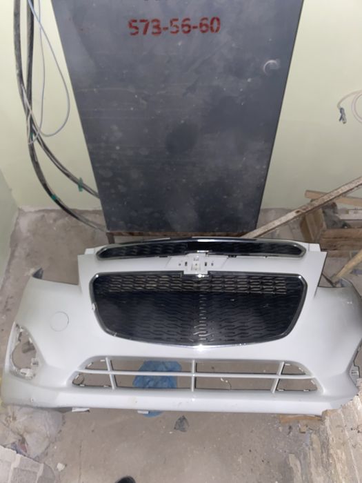 Передний бампер на шевроле спарк