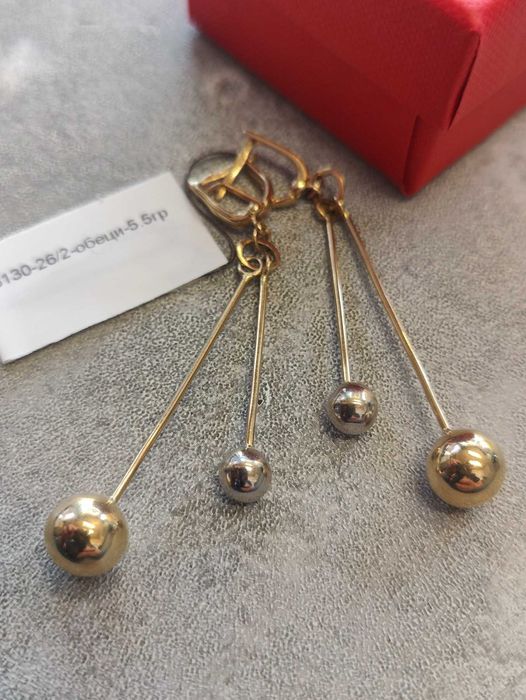 Златни обеци 5.5гр 14к