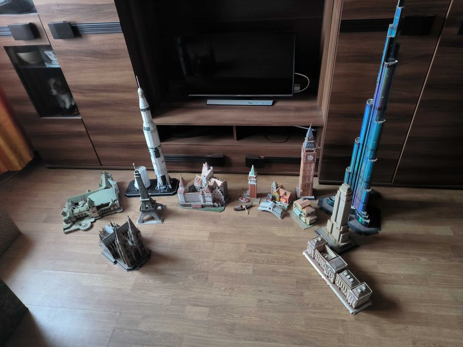 Puzzle 3D CubicFun, diferite seturi