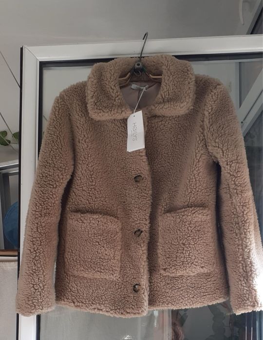 ново яке, палто, teddy bear, Haily бежаво рошаво, размер М