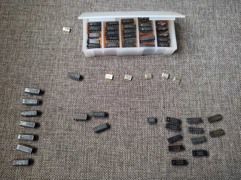 Микросхемы микросхема СССР радиодетали 19 видов советские: 500 тг ...