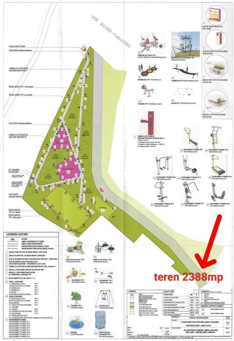 Noul Parc*Băniei, Teren intravilan,ACCES 3drumuri asfaltate, utilități