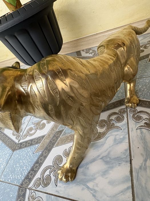 Tigru Bronz  6Kg / 65Cm Antichitati