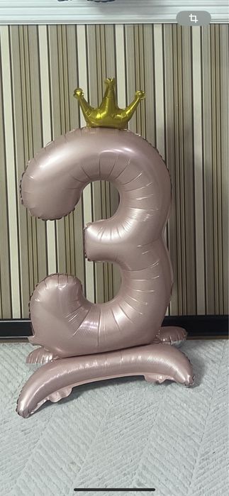 Шар надутый цифра 3