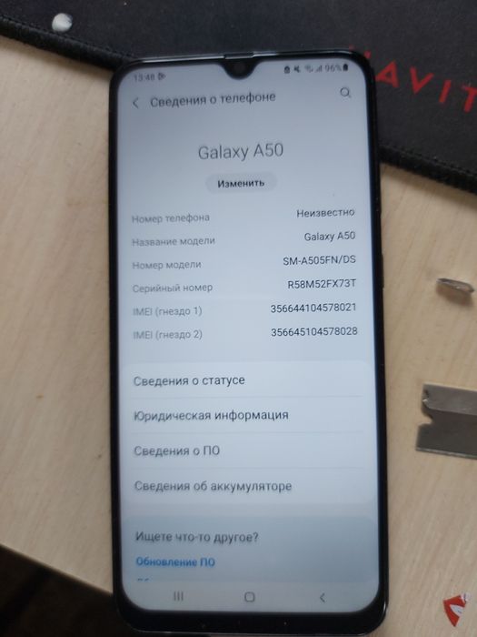 Продам телефон samsung galaxy a50