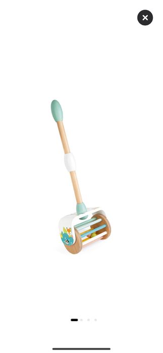 Дървена играчка за бутане