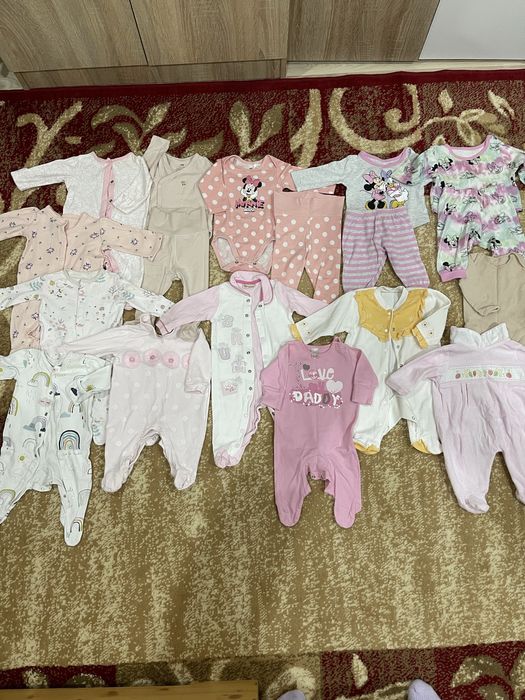 Lot haine Fetiță 56 - 68 (0-6 Luni)- Peste 130 de piese
