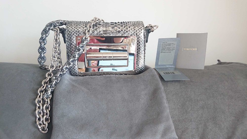 Tom Ford Natalia Silver Python