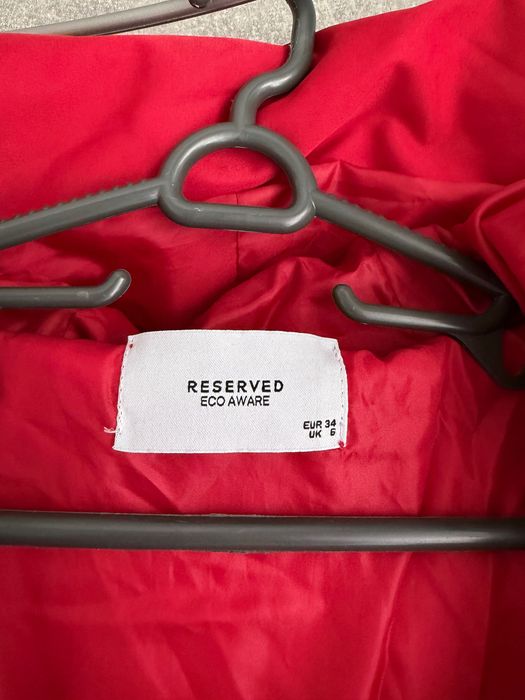 Дамско дълго зимно яке Reserved, червено, 34
